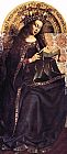 Jan Van Eyck Famous Paintings - The Ghent Altarpiece Virgin Mary